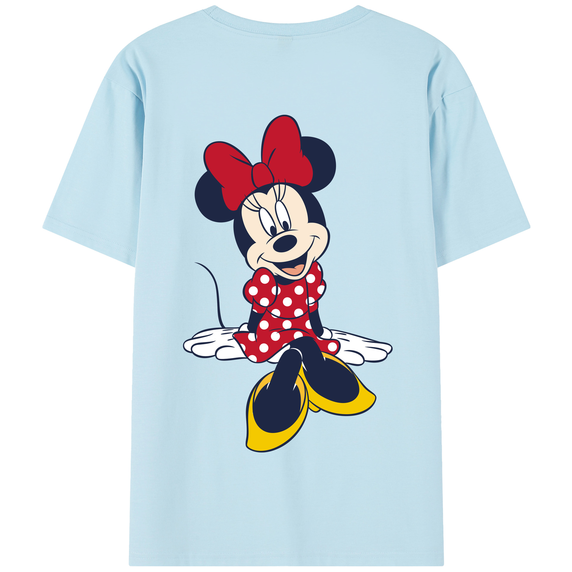（画像用） ミッキーマウス Mickey Mouse 綿100％半袖Tシャツ（背面プリント）